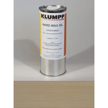 Olej na dřevo Hard Wax Oil - Bílá lazura 020, plechovka 0,75 l, vnitřní olej na nábytek s tvrdým voskem