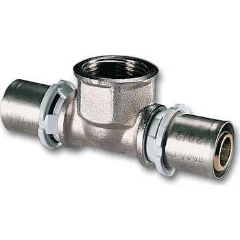 rozdělovač topení IVAR Lisovací T-kus, vnitřní závit 16x3/4x16 (512028)