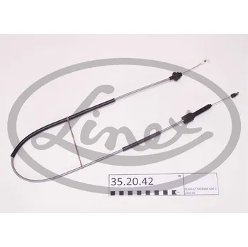 Lanko parkovací brzdy Lanko plynu, , 7700813982, LINEX, 35.20.42