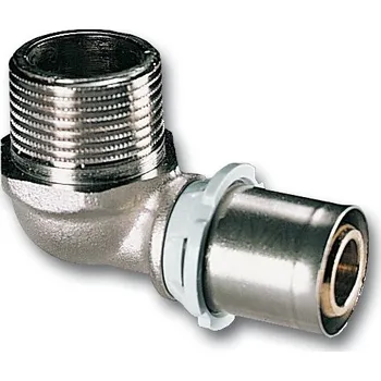 rozdělovač topení IVAR Lisovací koleno PT 5711, vnější závit 16x1/2" (511001)