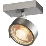 SLV 147306 Kalu, stropní otočná bodovka 1xGU10, kartáčovaný hliník, délka 15cm