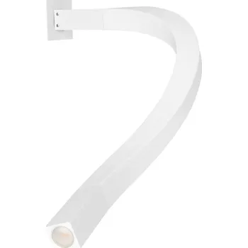 Nástěnné svítidlo Linea Light Snake_W2, bílá flexibilní LEDka k posteli bez vypínače, 2W LED 3000K, délka 43cm