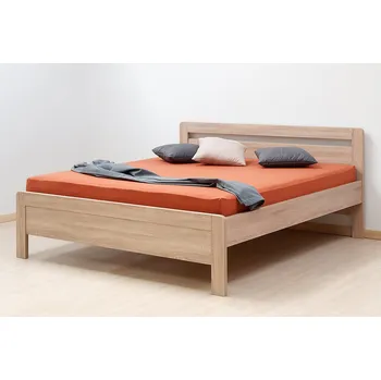 Postel BMB Postel Karlo Klasik oblá - imitace dřeva Dekor: Dub Bardolino, Rozměr: 160 x 200 cm