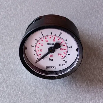 Barometr Manometr zadní přístrojový 50 mm, rozsah 0 - 10 bar