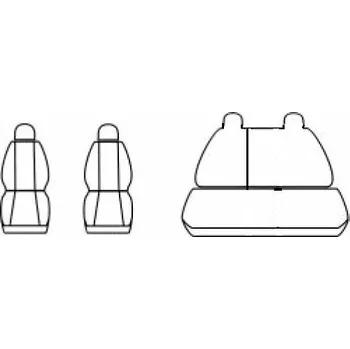 Potah sedadla Automega Autopotahy PEUGEOT 301, od r. v. 2012-2016, Dynamic žakar tmavý