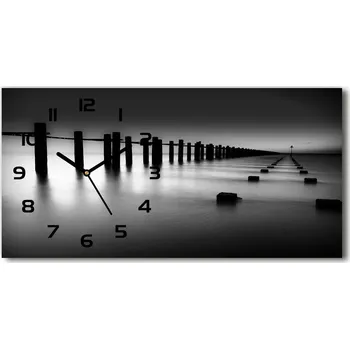 Hodiny Skleněné hodiny na stěnu Vlnolam Temže