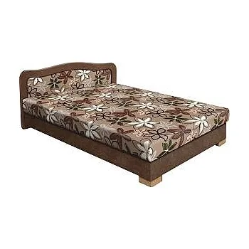 Postel Postel APOLLO 120cm, s matrací, s roštem a s úložným prostorem Varianta: hnědá/hnědý květ