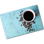 Kuchyňská deska velká skleněná Černá káva