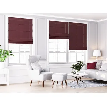 Roleta ZEBRA-SHOP ROLETA ŘÍMSKÁ OP1884 / BORDÓ Výška: 110, Šířka: 100, Strana ovládání: vlevo