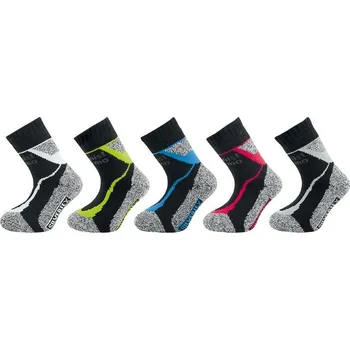 Termo ponožky Novia Silvertex 1525 teplé šedočerné s modrou velikosti ponožek: 22-23 ( EUR vel. 33-35)