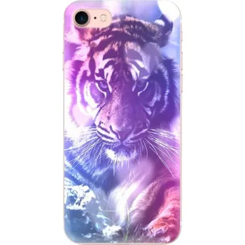 Pouzdro na mobilní telefon Odolné silikonové pouzdro iSaprio - Purple Tiger - iPhone 7