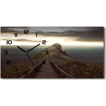 Hodiny Skleněné hodiny na stěnu Stezka na skále
