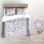 Povlečení bavlna LUX - Riana - fialová 140x200, 70x90 cm