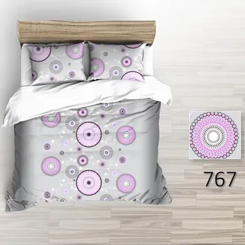 Povlečení Povlečení bavlna LUX - Riana - fialová 140x200, 70x90 cm