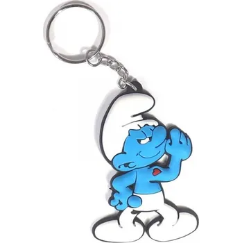 Přívěšek Šmoulové - Silák | Železářství Klíče, příslušenství Příslušenství, přívěšky, visačky Přívěsky na klíče, popruhy na klíče