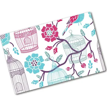 Kuchyňské prkénko Kuchyňská deska skleněná Ptačí klece