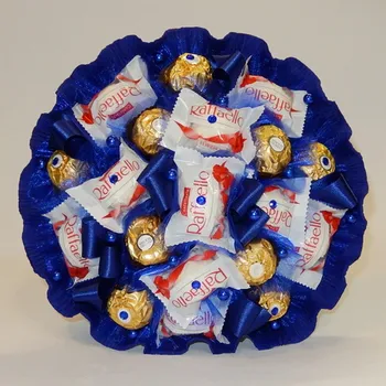 umělá květina Ateliér Confetti Kytice z bonbonů - Bernard 25 cm modrá