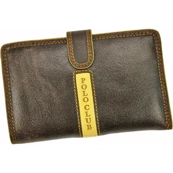 Peněženka Dámská kožená peněženka Harvey Miller Polo Club 1529ST01 hnědá | KabelkyproVas.cz