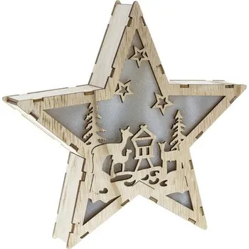 Retlux RXL 321 dekorace hvězda 6 LED teplá bílá