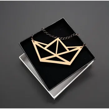 Přívěsek AMADEA Dřevěný přívěsek na krk lodička, 8x4 cm