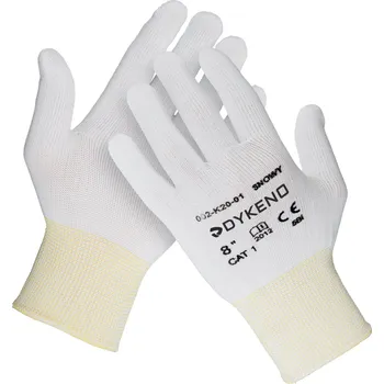 Pracovní rukavice Snowy jemné nylonové textilní rukavice 100 párů 06