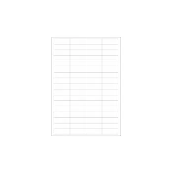 Samolepící etiketa Bílé lepící štítky 48,5x16,9 mm, balení 100ks bílá