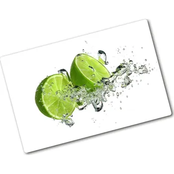 Kuchyňské prkénko Kuchyňská deska velká skleněná Limetka pod vodou