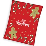 Tiptrade Vánoční deka Perníčci 130 x…