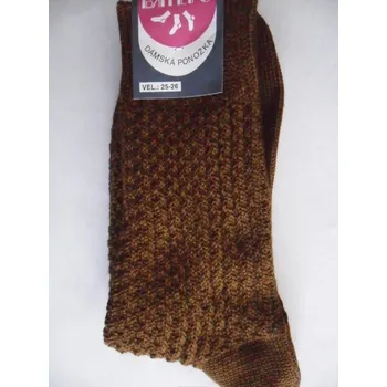 Dámské ponožky VERA-dámské zimní ponožky BATEPO modré 35-37 (23-24) (dámské vlněné ponožky)