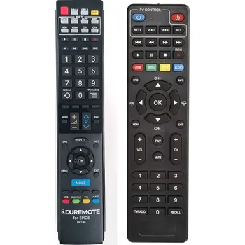 Dálkový ovladač General EMOS EM190, EM190S, EM190L + ovládání TV (mini TV) - dálkový ovladač duplikát