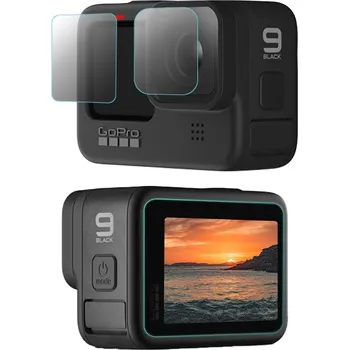Sportovní kamera SunnyLife Ochranná sada skel pro GoPro Hero 9 Black, 10, 11, 12 - 3ks tvrzené sklo