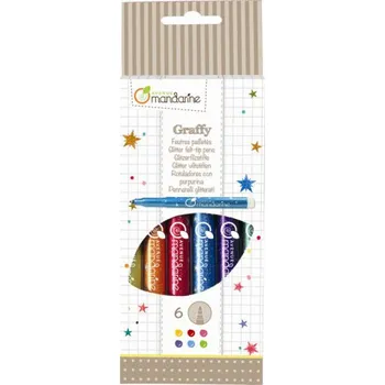 Avenue Mandarine třpytivé fixy