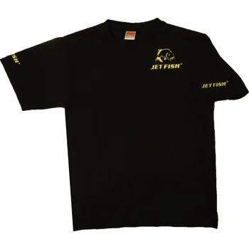 Rybářské oblečení JetFish JET FISH Triko Jet Fish Černé : vel. XXXL