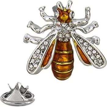 Brož Brož včela medonosná s krystaly