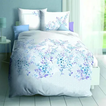 Povlečení Kaeppel | Povlečení Eve modré, 140x200, 70x90 - makosatén