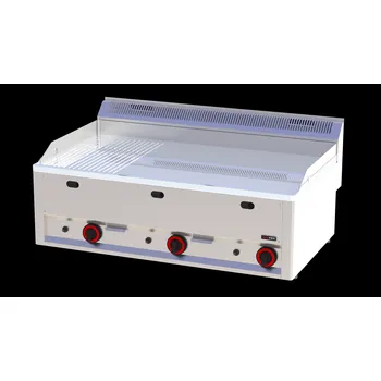 Kuchyňský gril Deska grilovací plynová FTHRC 90 GL kombinovaná chrom REDFOX