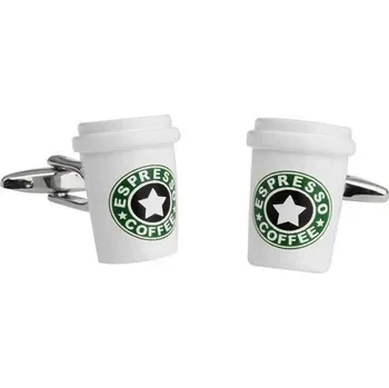 Manžetový knoflíček Manžetové knoflíčky káva, kafe, barista, coffee