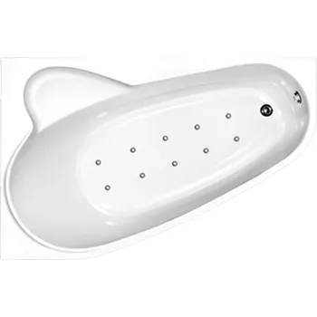 Vana Excel Tesárek EXCEL masážní vana SELENA 160 x 105 x 45 cm, AIR PNEU Varianta: Pravá + Čistící přípravek zdarma