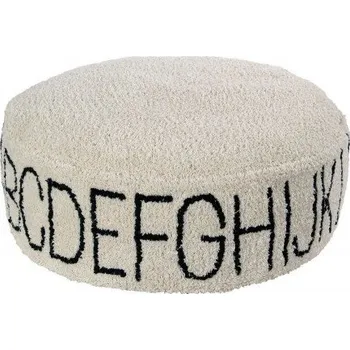 Sedací pytel Puf abeceda ABC Natural-Black