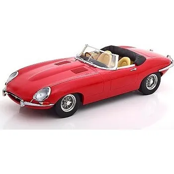 Plastikový model KK-SCALE JAGUAR E-TYPE COUPE SERIES 1 RHD CABRIO OPEN 1961 RED L.E. 500 PCS. 180482