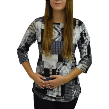 Dámská halenka Halenka Pratto černobílá do gumiček velikost pratto: 50