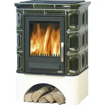 Krbová kamna ABX KACHLOVÁ KAMNA MARINA KP I S VÝMĚNÍKEM 4,2 KW HNĚDÁ