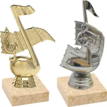 Figurka nota Barva: Stříbrná, Výška: 13 cm