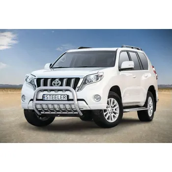 Tuning Ochranný přední rám se zuby nerez s EC homologací Toyota Land Cruiser 150, 2013-2017 (86.DLC150-R1370)