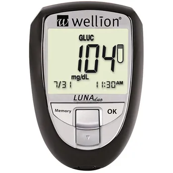 Glukometr Medtrust Wellion Luna trio set černý