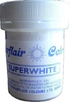 Potravinářské barvivo Sugarflair Colours Prášková běloba 20 g Superwhite 