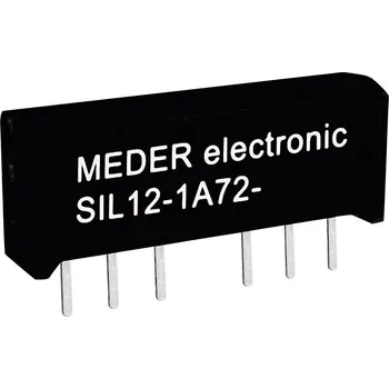 Relé StandexMeder Electronics SIL12-1A72-71D relé s jazýčkovým kontaktem 1 spínací kontakt 12 V/DC 0.5 A 10 W SIL-4