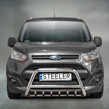 Tuning Ochranný přední rám se zuby nerez s EC homologací, Ford Connect II, 2013-2018 (63.CONNECT-R1360-00)