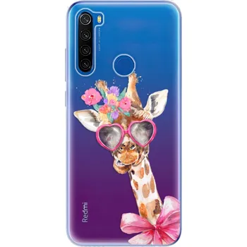 Pouzdro na mobilní telefon Odolné silikonové pouzdro iSaprio - Lady Giraffe - Xiaomi Redmi Note 8T