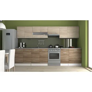 FALCO Kuchyňská linka Luigi III 320/260 sonoma/sonoma tabaco